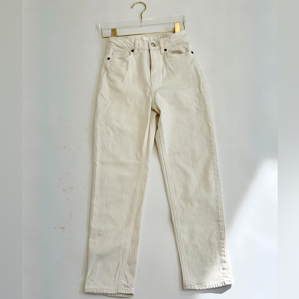 Classic White High-Waisted Women Jeans H&M